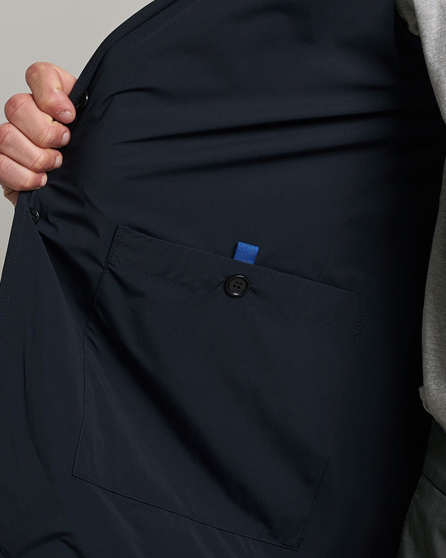 Hombres | Blazers | Aspesi | Stretch Nylon Blazer Navy