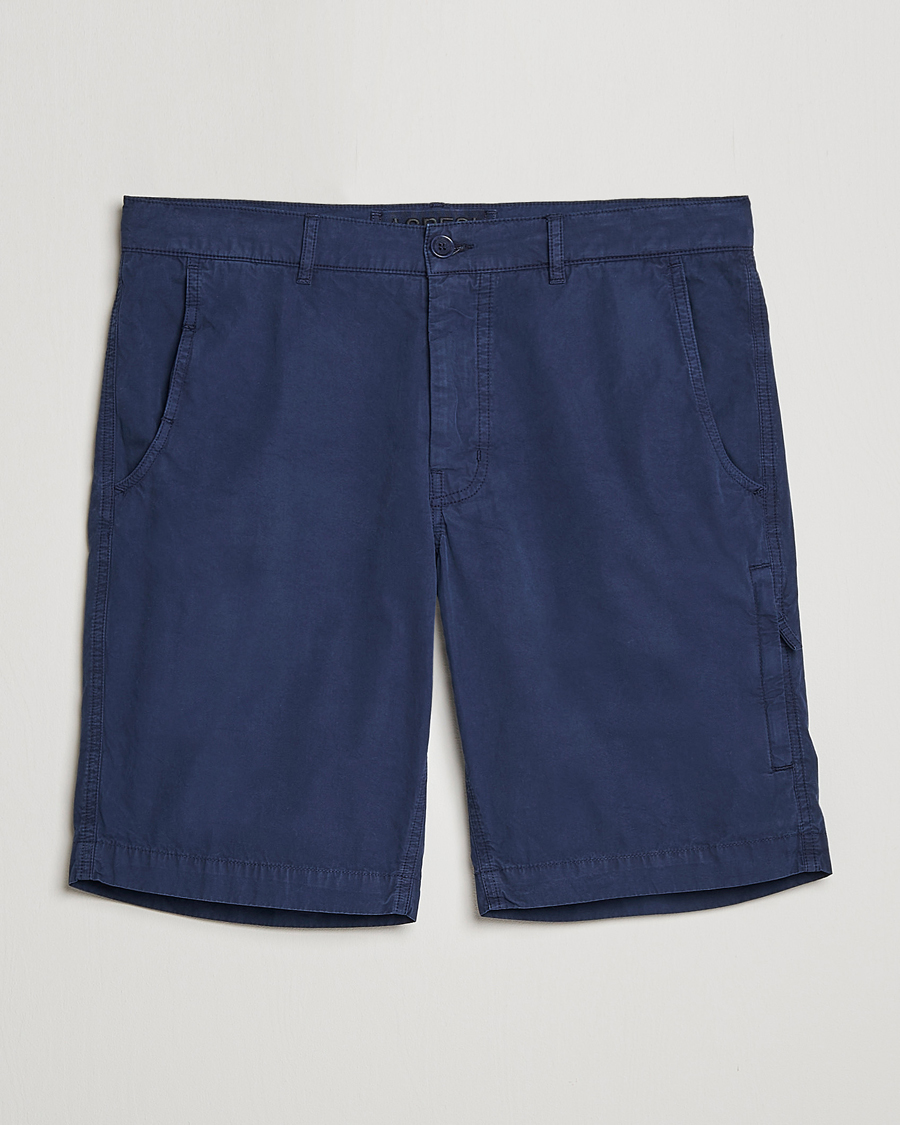Hombres | Pantalones cortos | Aspesi | Washed Cotton Cargo Shorts Dark Blue