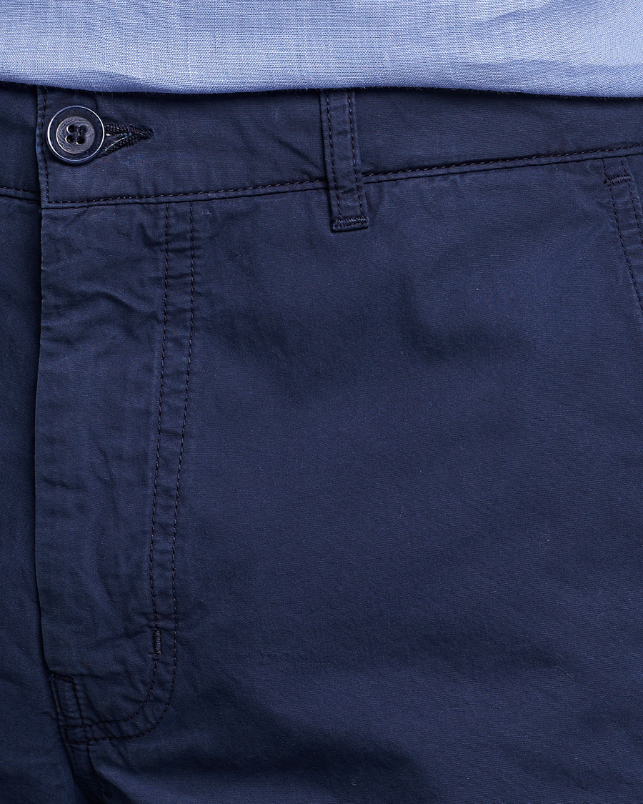 Hombres | Pantalones cortos | Aspesi | Washed Cotton Cargo Shorts Dark Blue