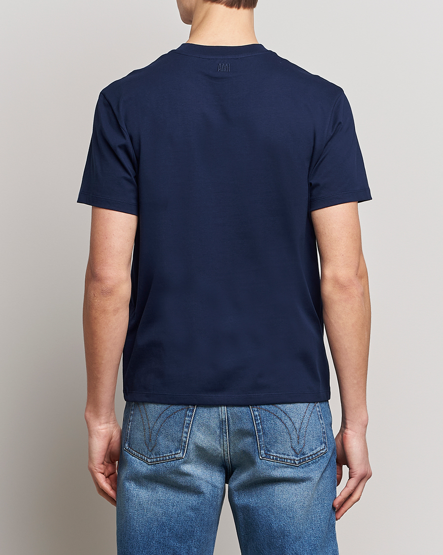Hombres | Camisetas | AMI | Heart Logo T-Shirt Navy