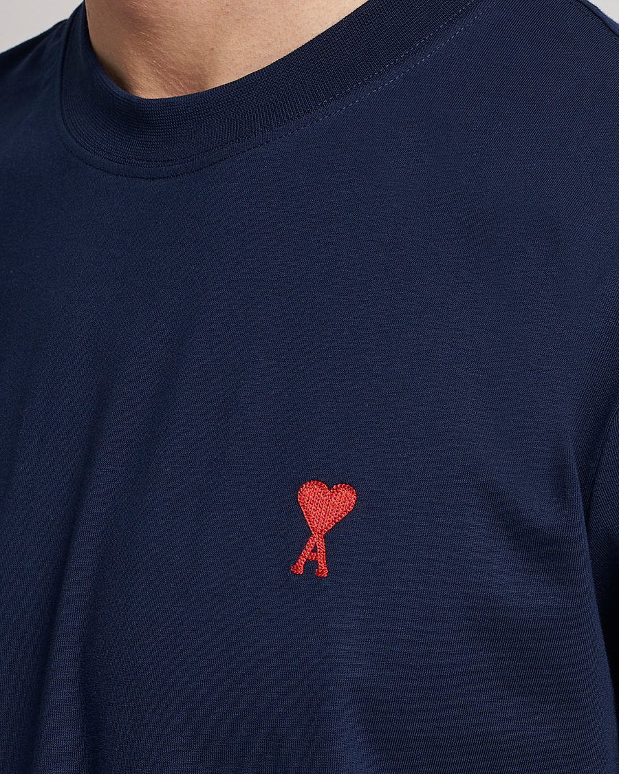 Hombres | Camisetas | AMI | Heart Logo T-Shirt Navy