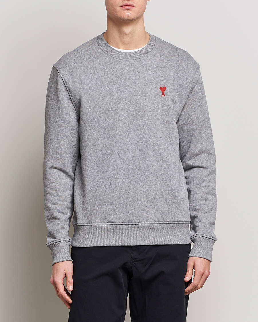 Hombres | Jerséis y prendas de punto | AMI | Heart Logo Sweatshirt Heather Grey
