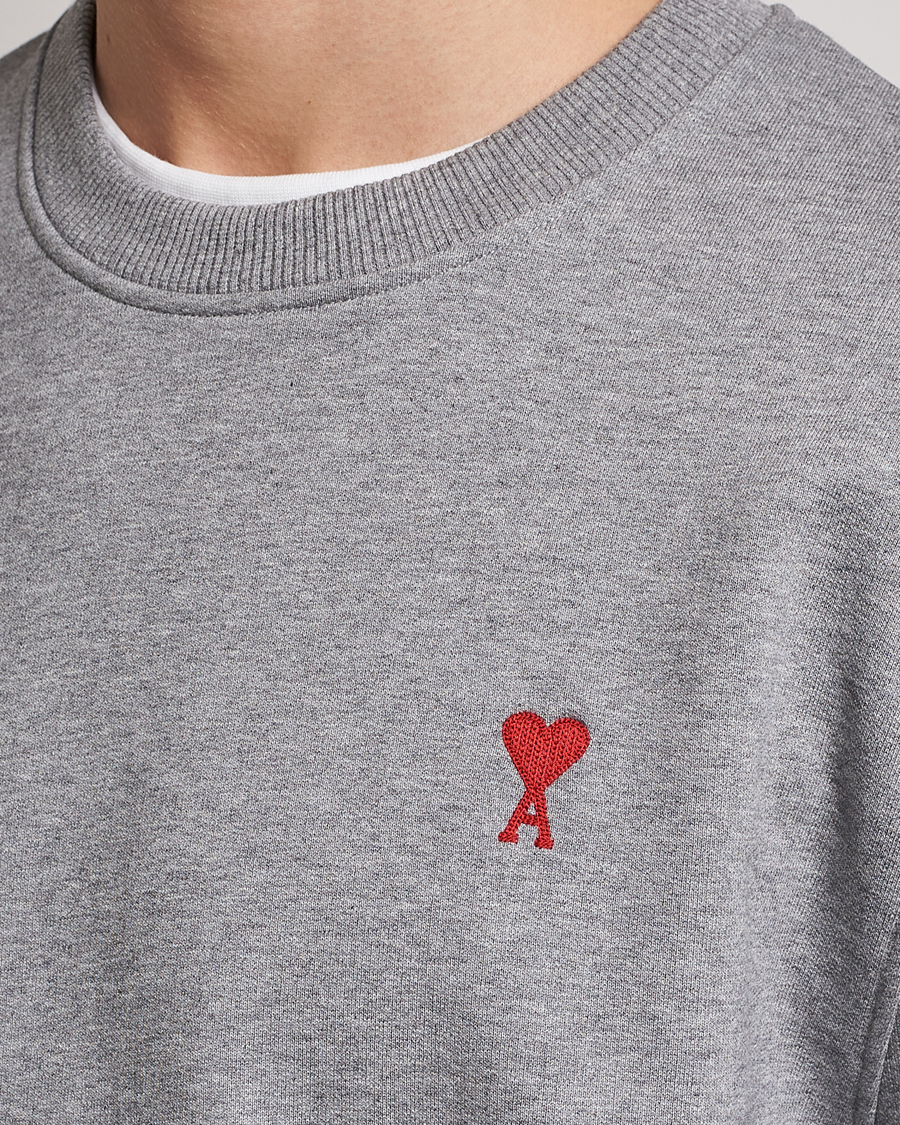 Hombres | Jerséis y prendas de punto | AMI | Heart Logo Sweatshirt Heather Grey