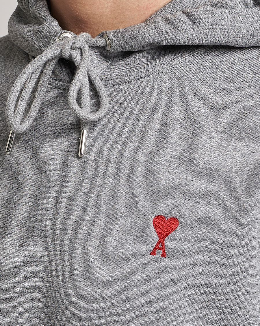 Hombres | Jerséis y prendas de punto | AMI | Heart Logo Hoodie Heather Grey