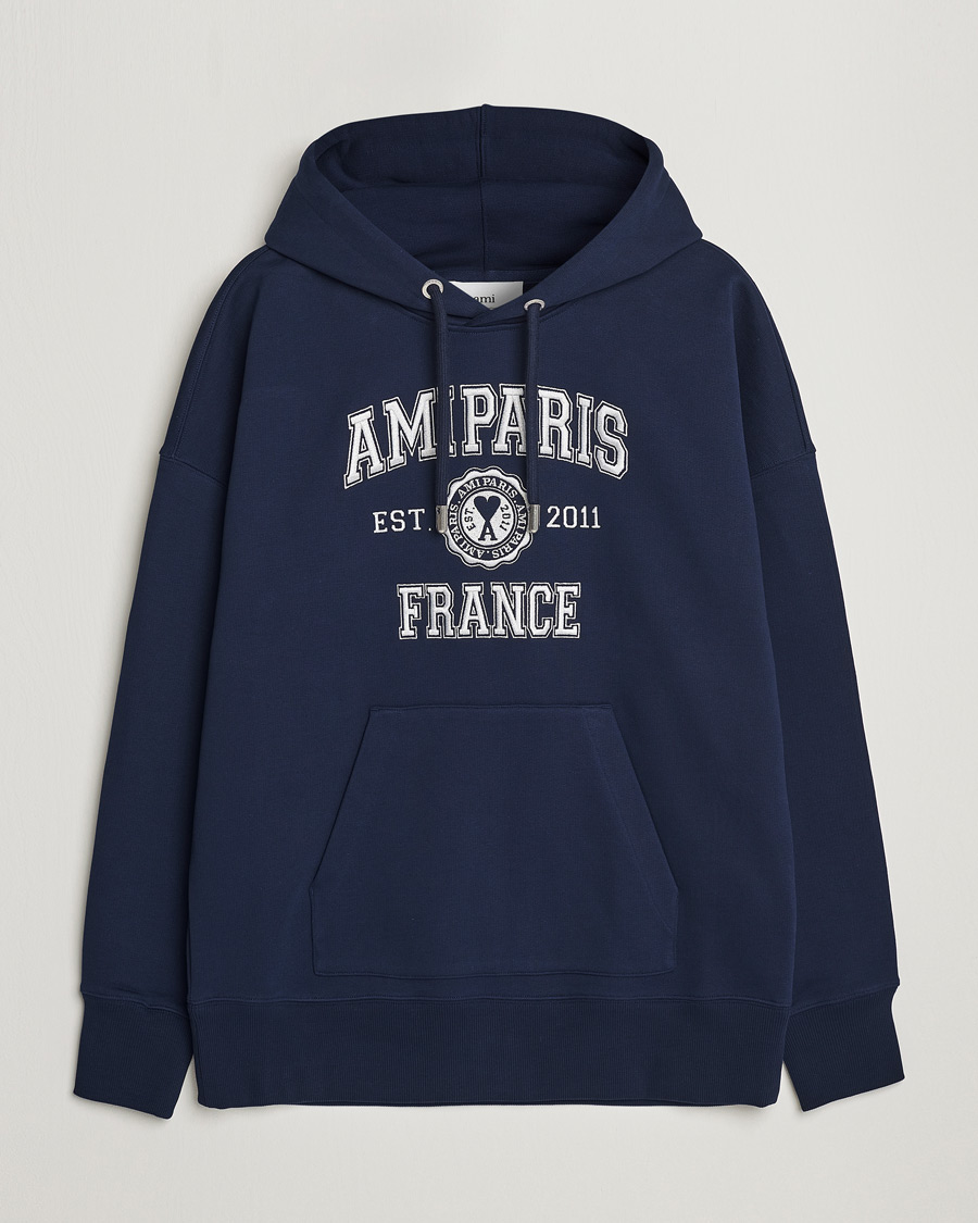 Hombres | Jerséis y prendas de punto | AMI | Paris College Hoodie Navy