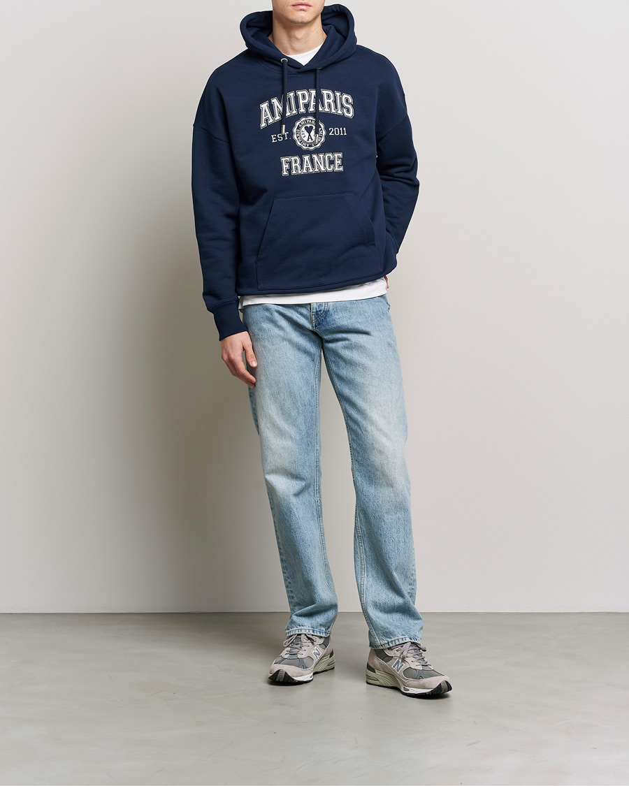 Hombres | Jerséis y prendas de punto | AMI | Paris College Hoodie Navy