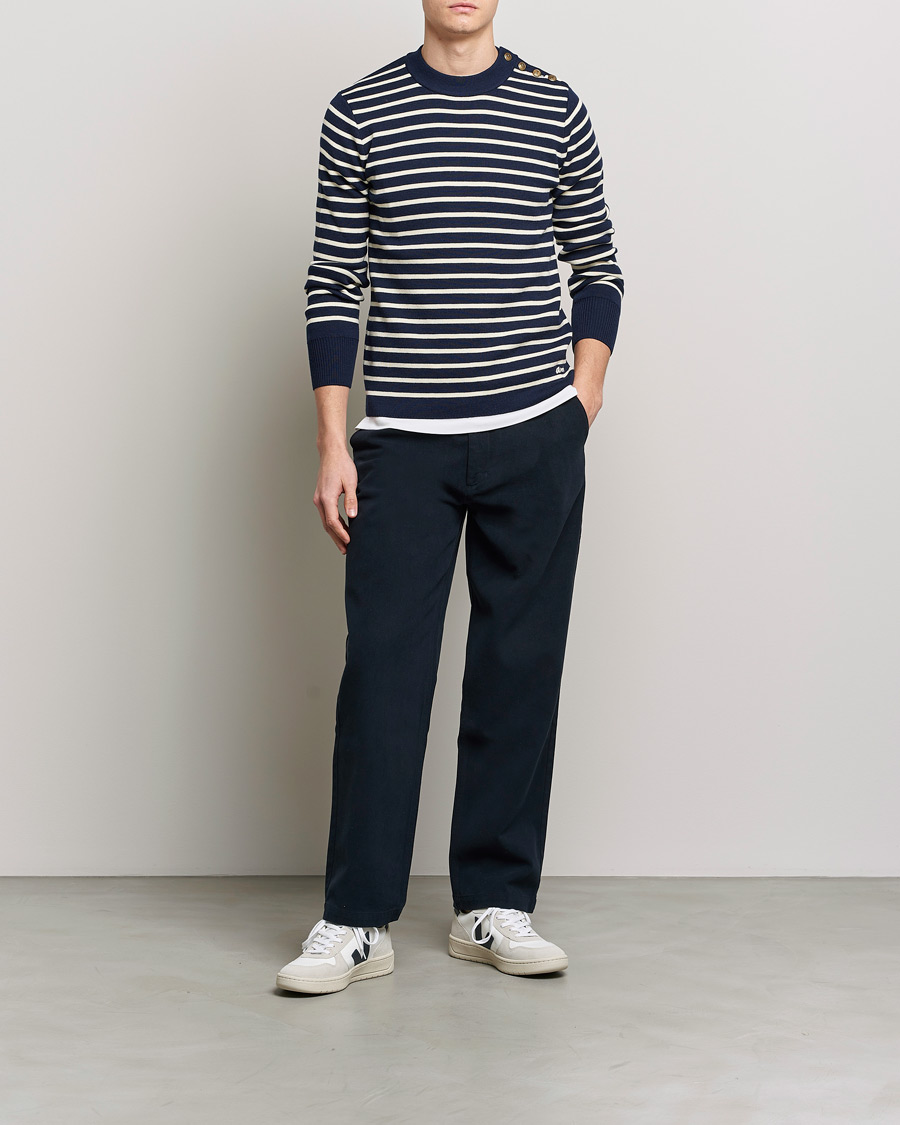 Hombres | Jerséis y prendas de punto | AMI | Sailor Sweater Navy/White