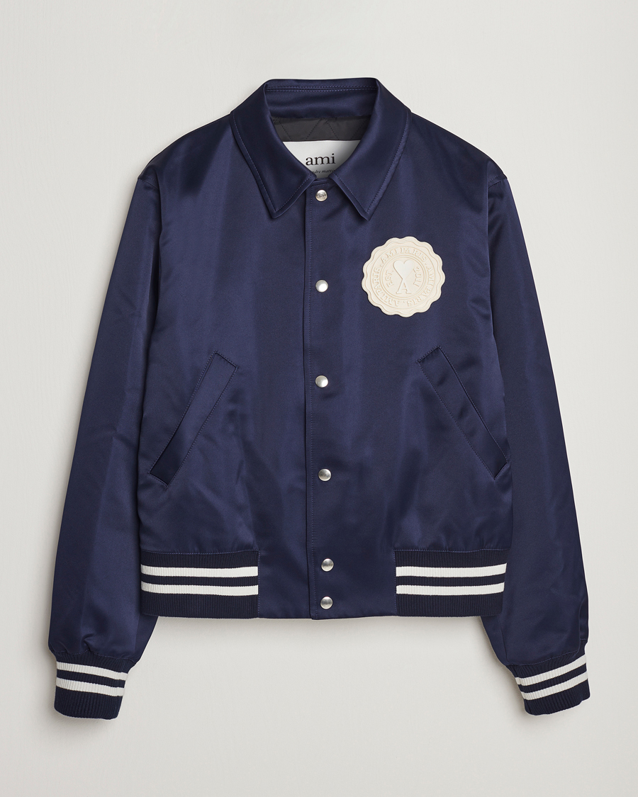 Hombres | Abrigos y chaquetas | AMI | Teddy Jacket Navy
