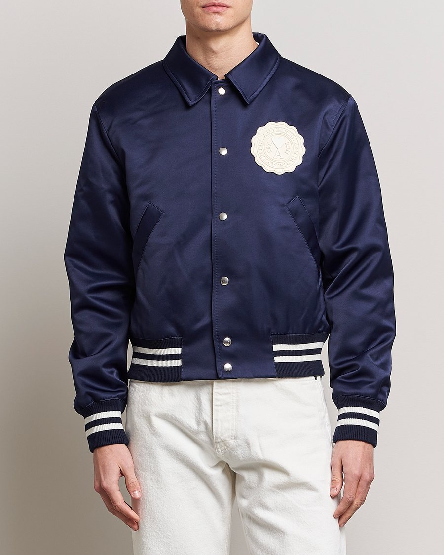 Hombres | Abrigos y chaquetas | AMI | Teddy Jacket Navy