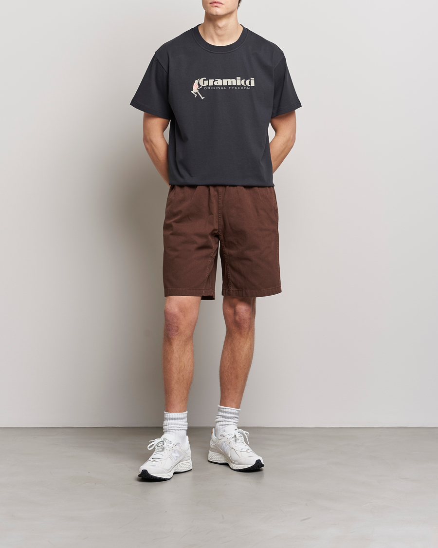 Hombres | Camisetas | Gramicci | Organic Cotton Dancing Man T-Shirt Vintage Black