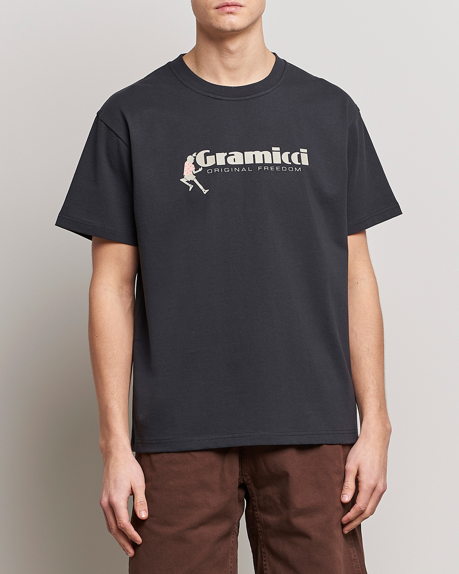Hombres | Camisetas | Gramicci | Organic Cotton Dancing Man T-Shirt Vintage Black
