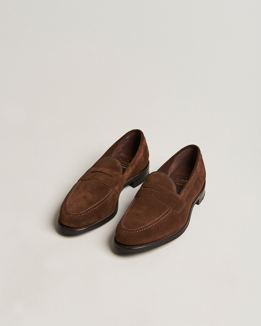 Hombres | Handgjorda skor - Skoblockskampanj | Loake 1880 | Grant Shadow Sole Brown Suede