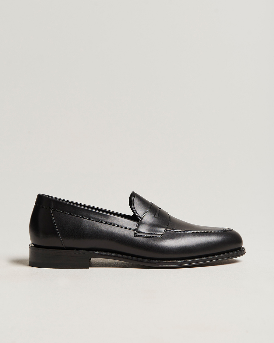 Hombres | Mocasines | Loake 1880 | Hornbeam Eco Penny Loafer Black Calf