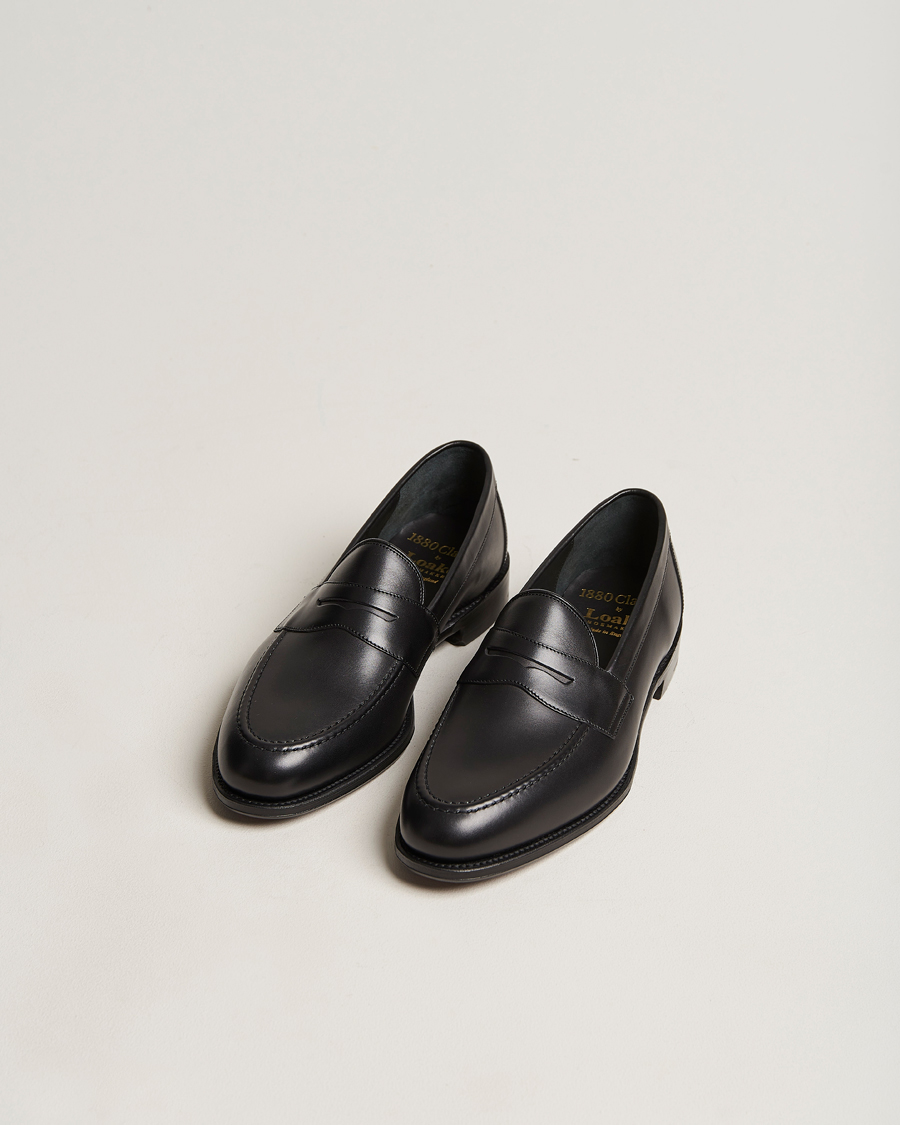Hombres | Zapatos | Loake 1880 | Hornbeam Eco Penny Loafer Black Calf