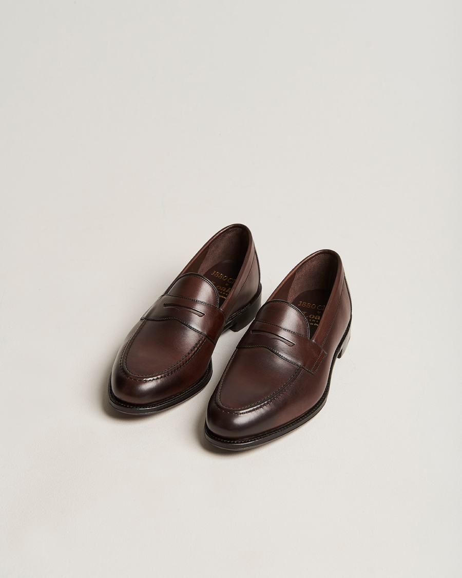Hombres | Zapatos | Loake 1880 | Hornbeam Eco Penny Loafer Walnut