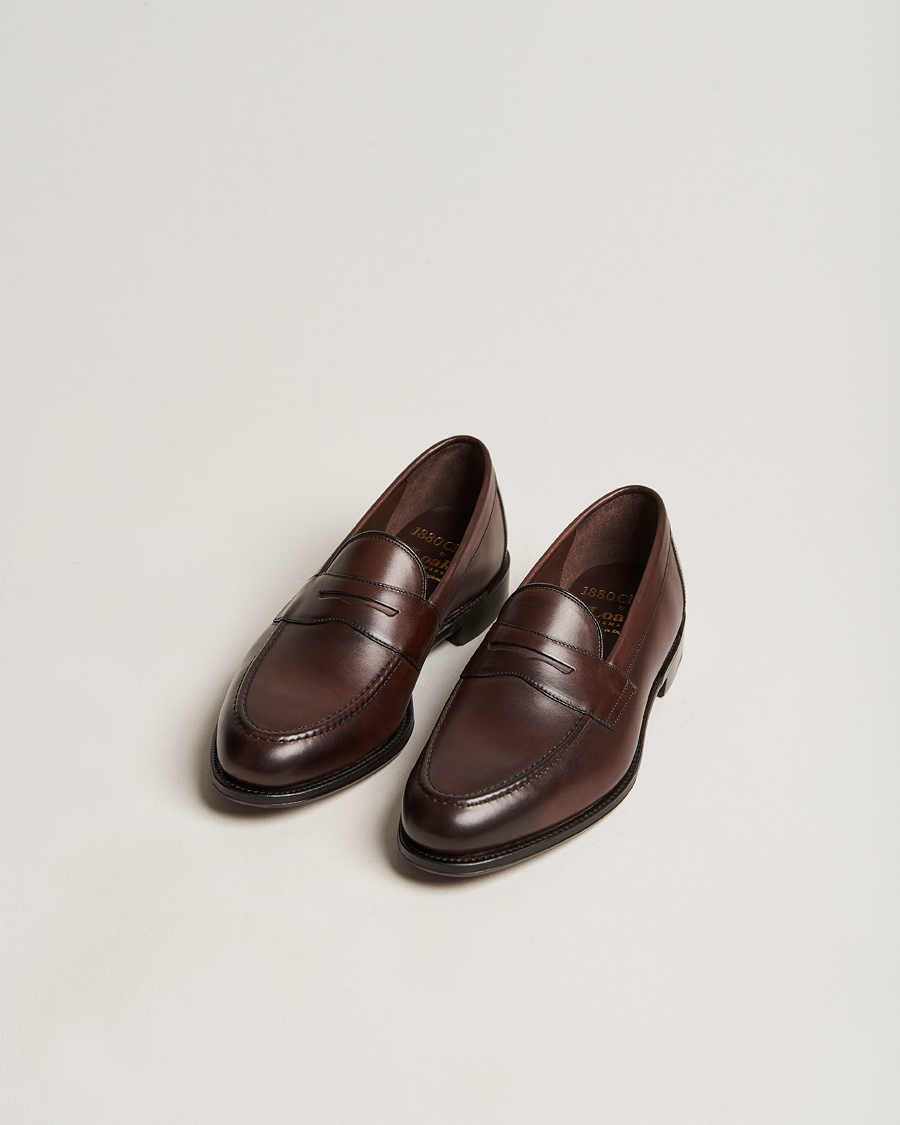 Hombres | Mocasines | Loake 1880 | Hornbeam Eco Penny Loafer Walnut