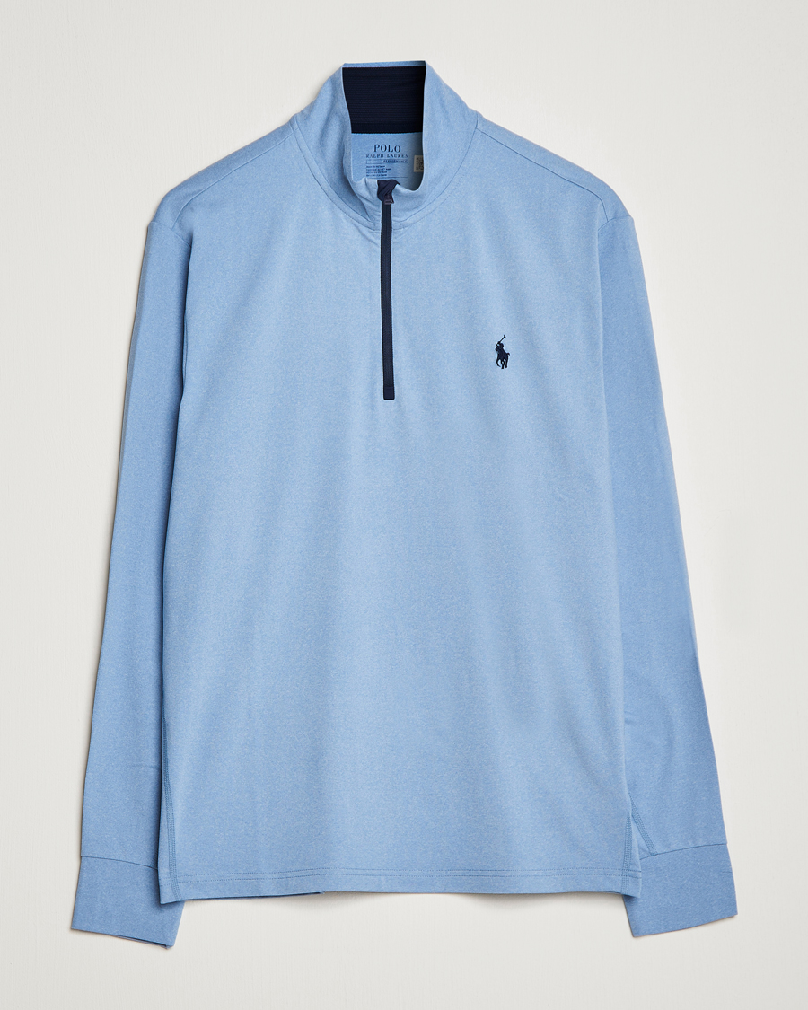 Hombres | Jerséis y prendas de punto | Polo Ralph Lauren Golf | Performance Stratch Half Zip Powder Blue Heather