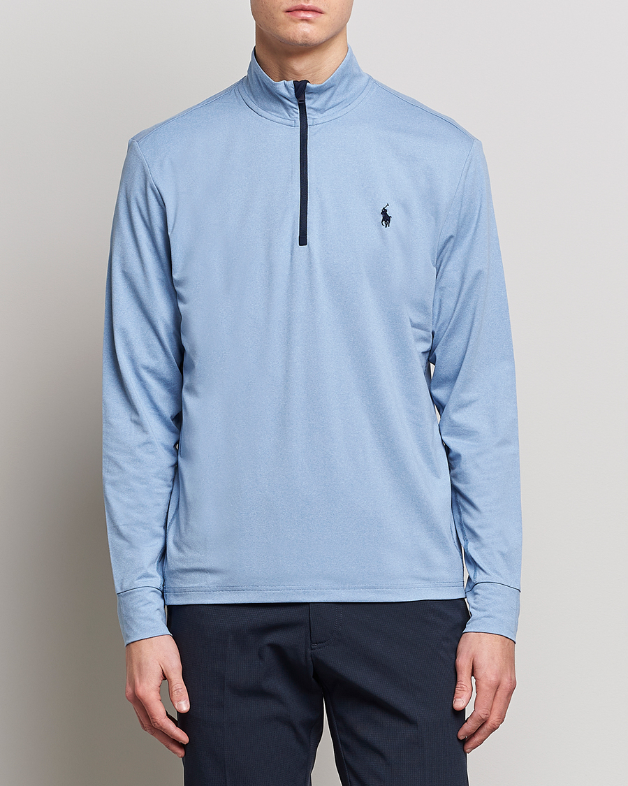 Hombres | Jerséis y prendas de punto | Polo Ralph Lauren Golf | Performance Stratch Half Zip Powder Blue Heather