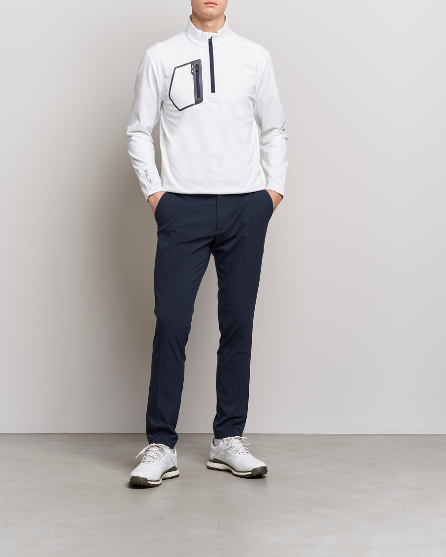 Hombres | Jerséis y prendas de punto | RLX Ralph Lauren | Jersey Half Zip Ceramic White