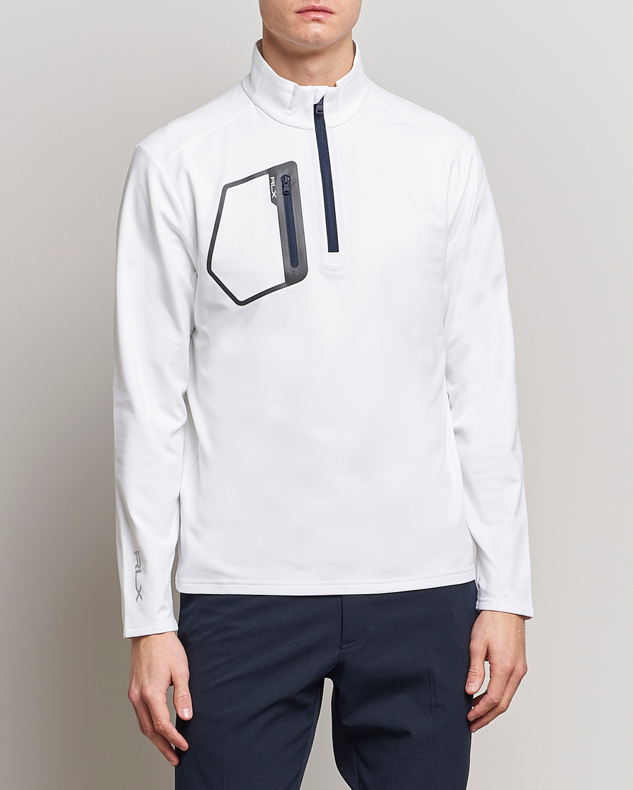 Hombres | Jerséis y prendas de punto | RLX Ralph Lauren | Jersey Half Zip Ceramic White