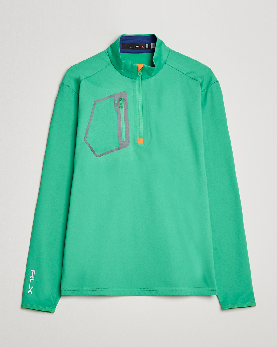 Hombres | Jerséis y prendas de punto | RLX Ralph Lauren | Luxury Jersey Half Zip Vineyard Green