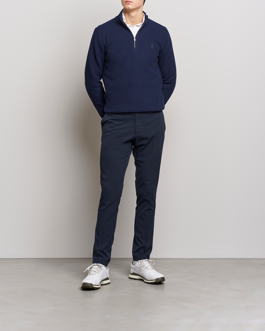 Hombres | Jerséis y prendas de punto | Polo Ralph Lauren Golf | Cotton Jersey Half Zip Refined Navy