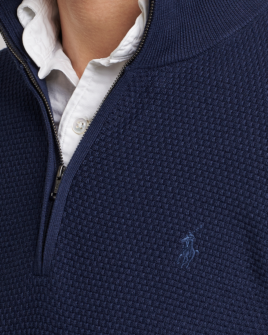 Hombres | Jerséis y prendas de punto | Polo Ralph Lauren Golf | Cotton Jersey Half Zip Refined Navy