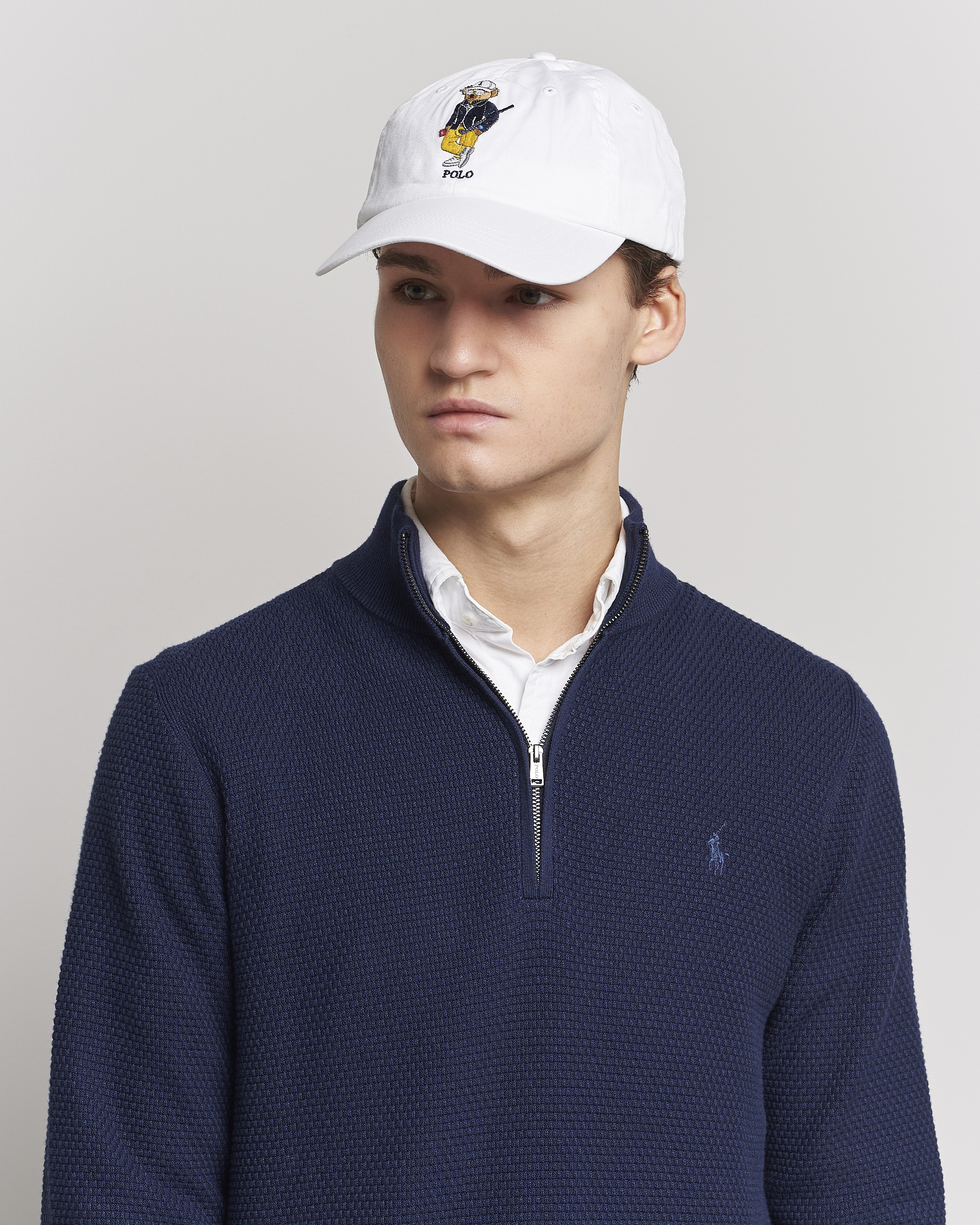 Hombres | Bear Golf Cap Ceramic White | Polo Ralph Lauren Golf | Bear Golf Cap Ceramic White