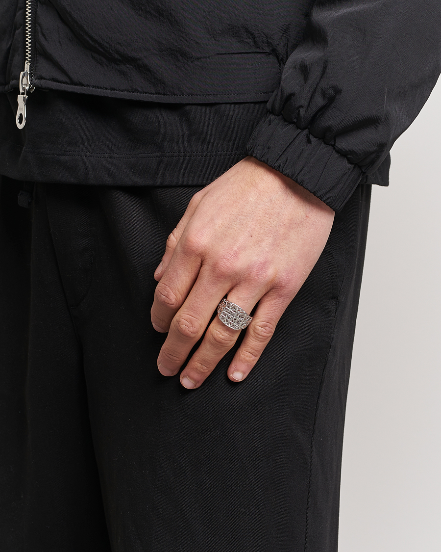 Hombres | Tom Wood Mesh Ring Silver | Tom Wood | Mesh Ring Silver