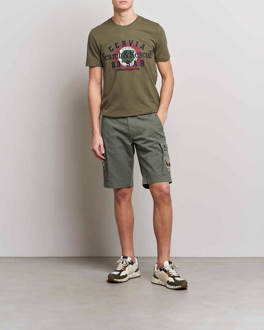 Hombres | Pantalones cortos | Aeronautica Militare | Bermuda Tasconato Shorts Green