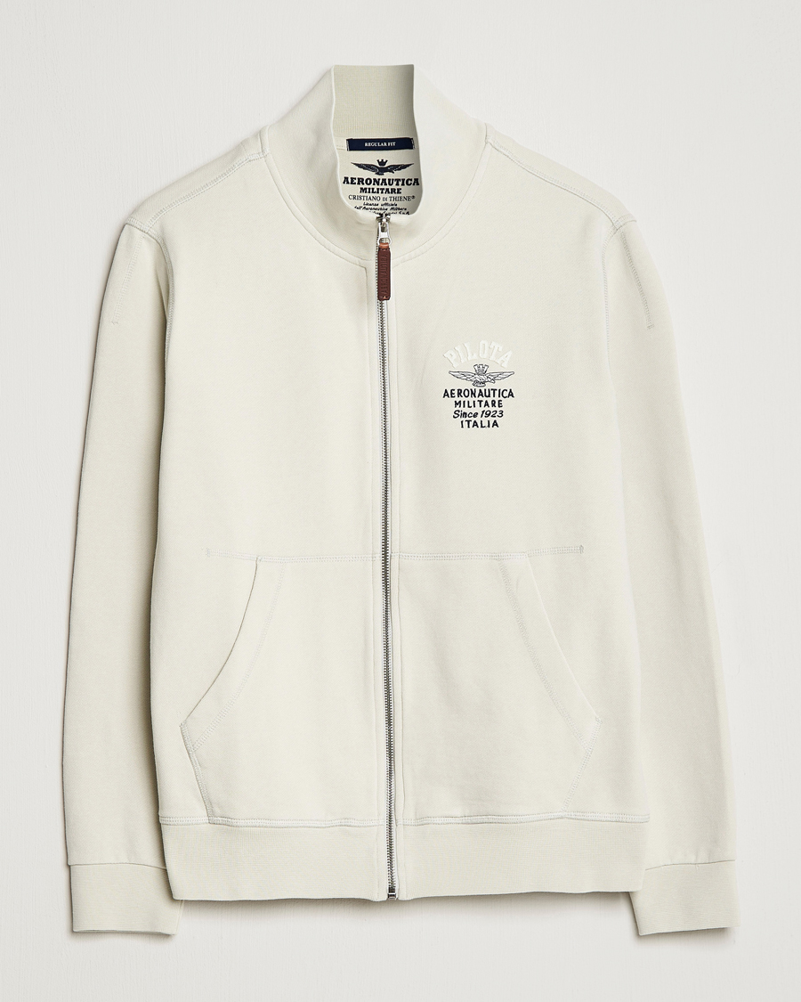Hombres | Jerséis y prendas de punto | Aeronautica Militare | Full Zip Sweater Ice