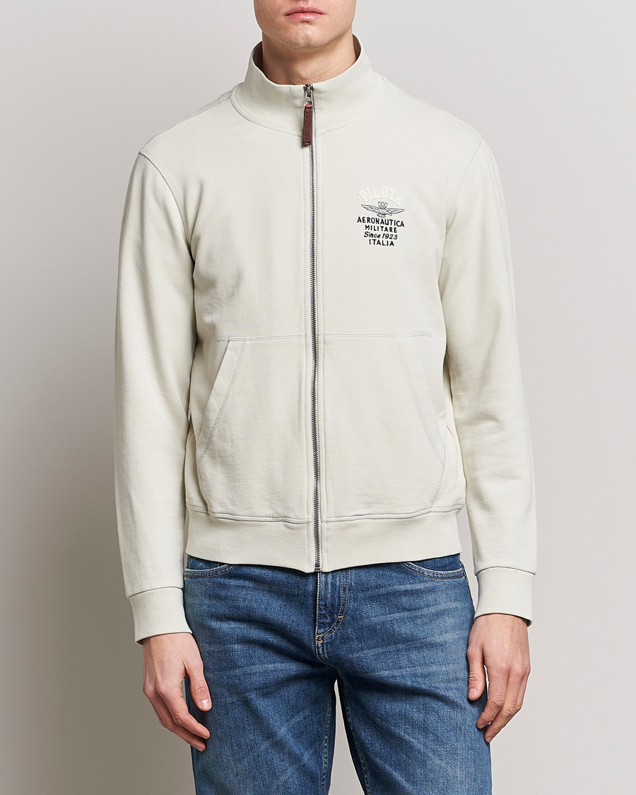 Hombres | Jerséis y prendas de punto | Aeronautica Militare | Full Zip Sweater Ice