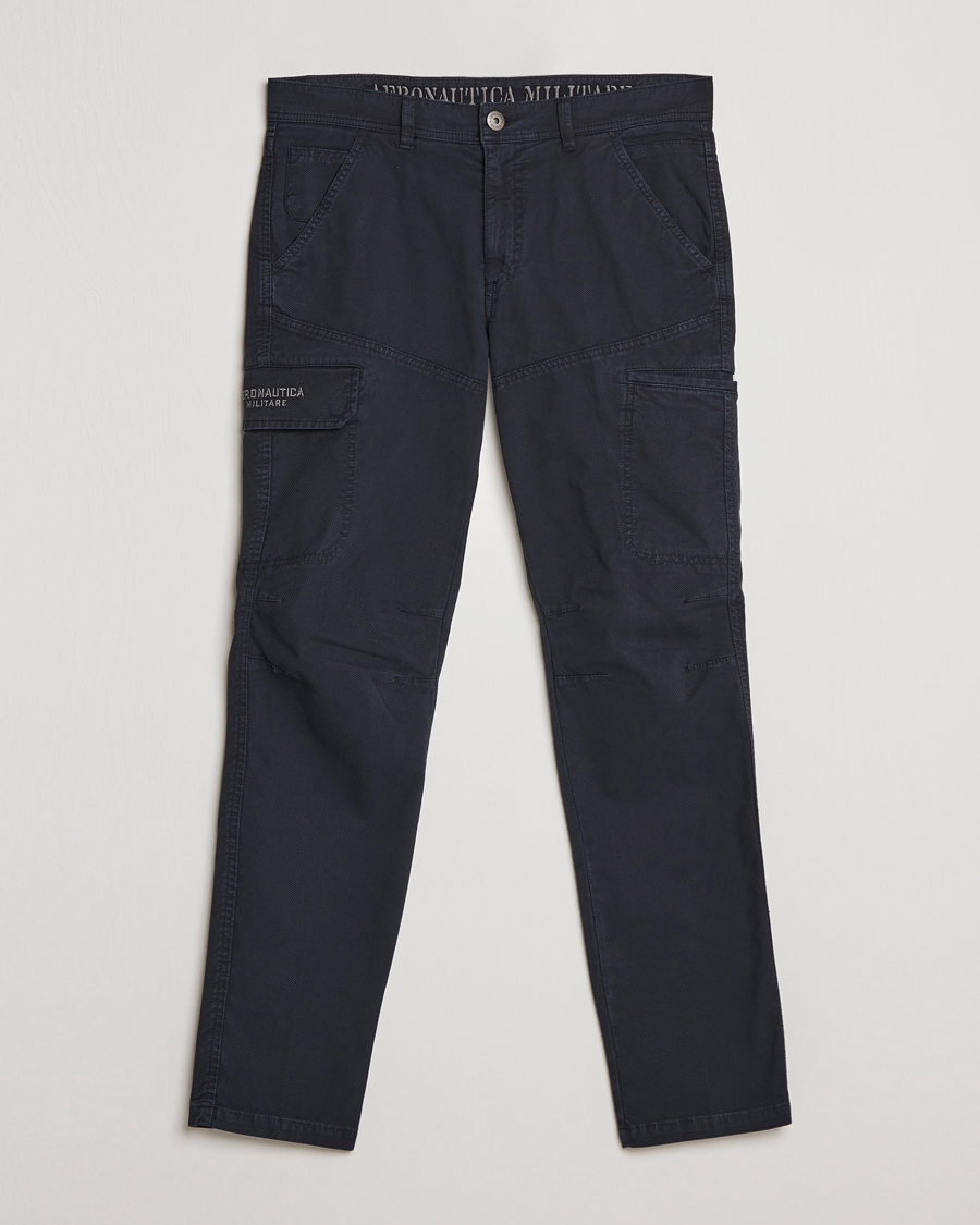 Hombres | Pantalones | Aeronautica Militare | Stretch Cotton Pocket Pants Navy