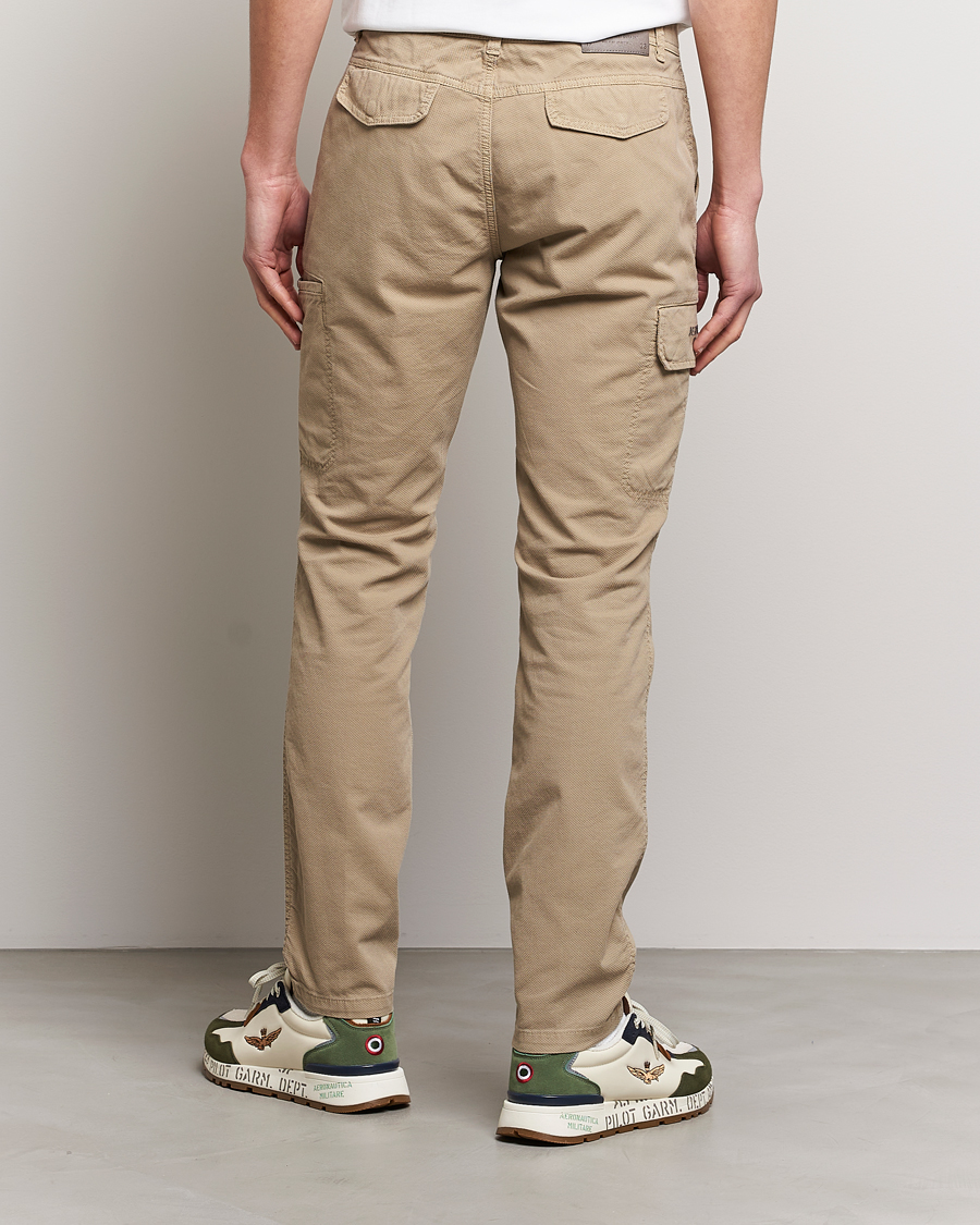 Hombres | Pantalones | Aeronautica Militare | Stretch Cotton Pocket Pants Sand