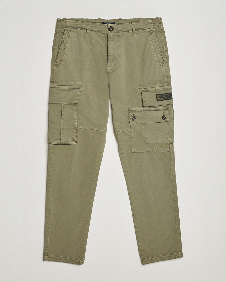 Hombres | Pantalones | Aeronautica Militare | Soft Twill Pocket Pants Sage