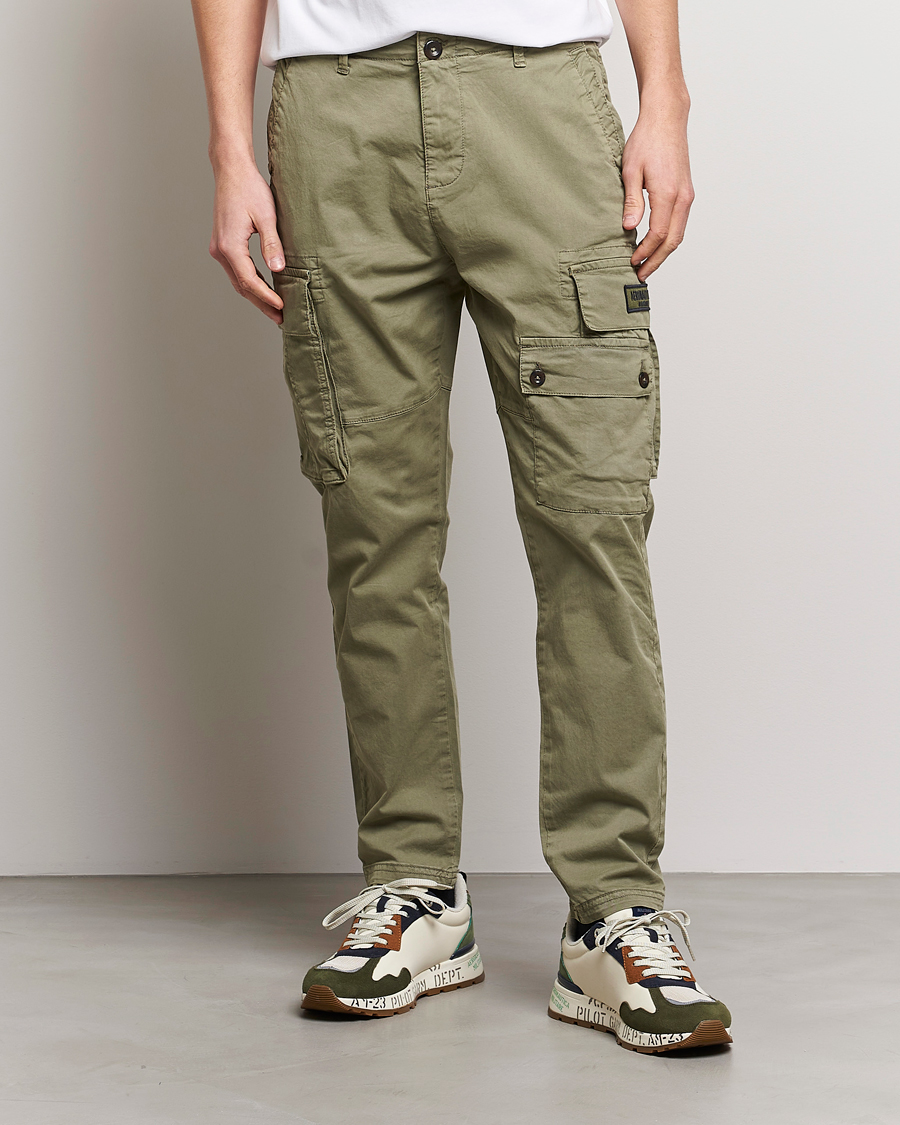 Hombres | Pantalones | Aeronautica Militare | Soft Twill Pocket Pants Sage