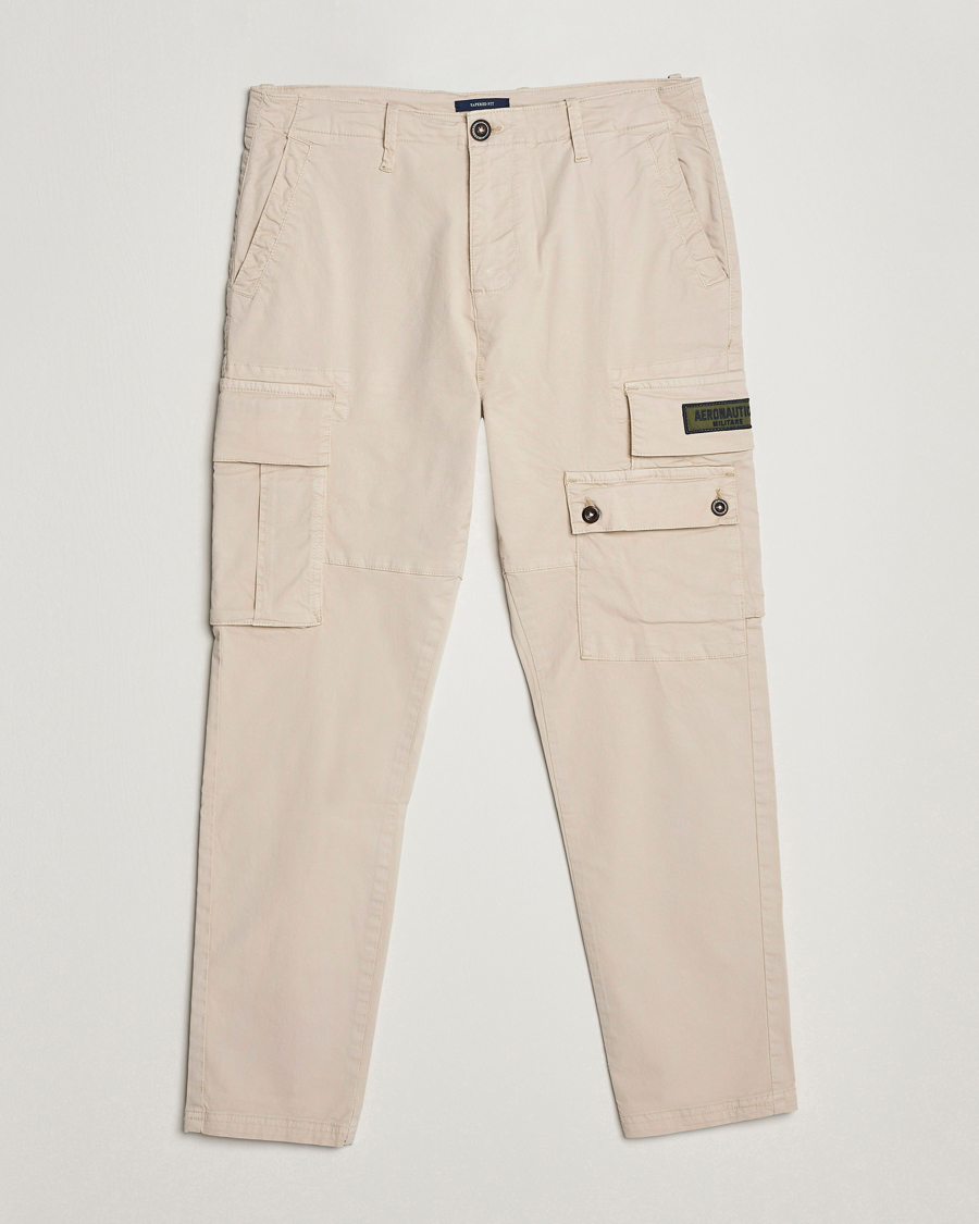 Hombres | Pantalones | Aeronautica Militare | Soft Twill Pocket Pants Plaster