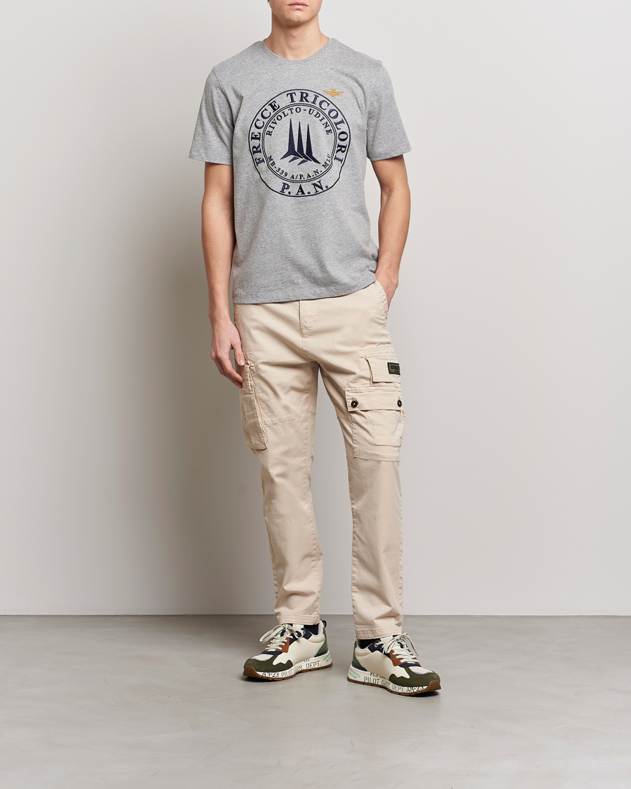 Hombres | Pantalones | Aeronautica Militare | Soft Twill Pocket Pants Plaster