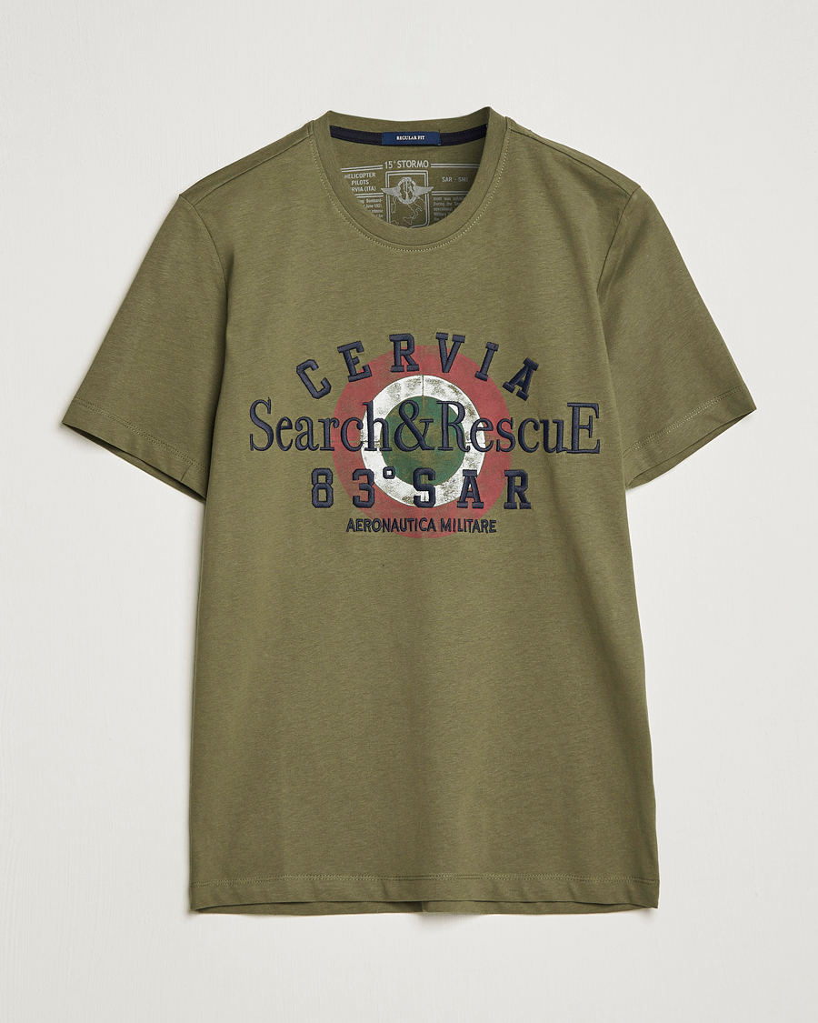 Hombres | Camisetas | Aeronautica Militare | Cotton T-Shirt Green