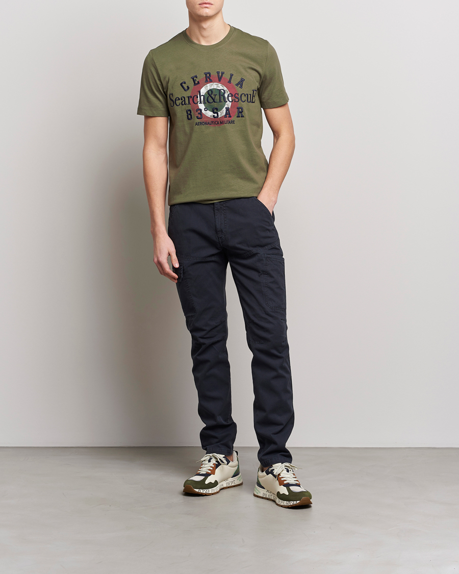 Hombres | Camisetas | Aeronautica Militare | Cotton T-Shirt Green