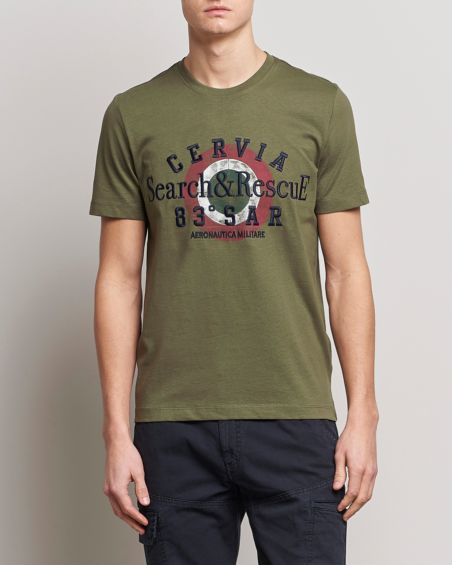 Hombres | Camisetas | Aeronautica Militare | Cotton T-Shirt Green