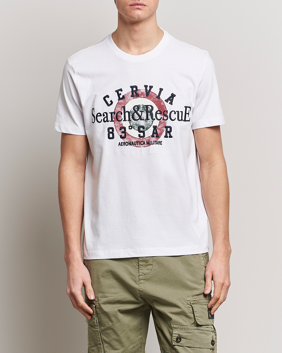Hombres | Camisetas | Aeronautica Militare | Cotton T-Shirt Off White