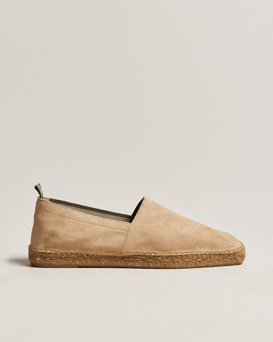 Hombres | Castañer Pablo Casual Suede Espadrilles Cream | Castañer | Pablo Casual Suede Espadrilles Cream