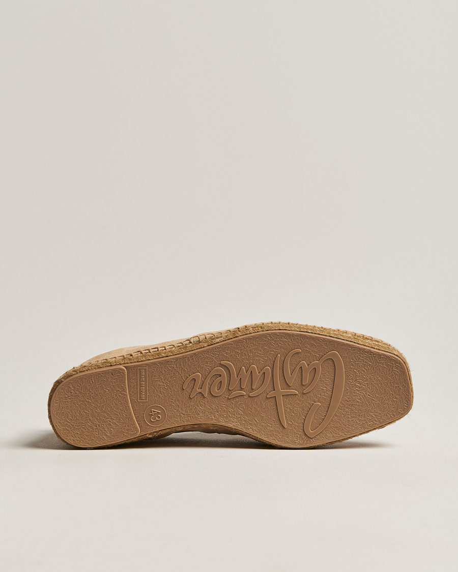 Hombres | Castañer Pablo Casual Suede Espadrilles Cream | Castañer | Pablo Casual Suede Espadrilles Cream
