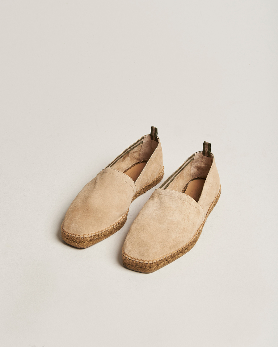 Hombres | Castañer Pablo Casual Suede Espadrilles Cream | Castañer | Pablo Casual Suede Espadrilles Cream