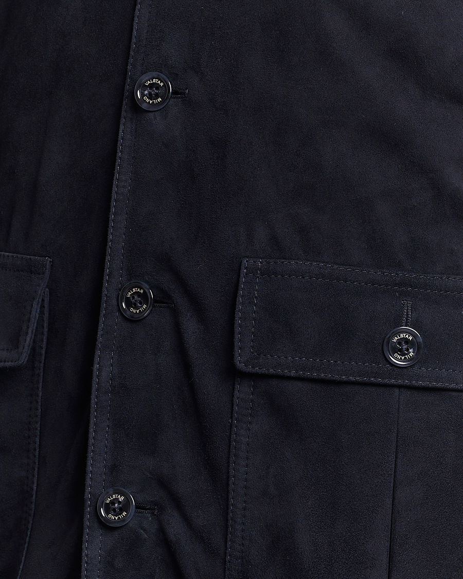 Hombres | Abrigos y chaquetas | Valstar | Valstarino Suede Jacket Navy