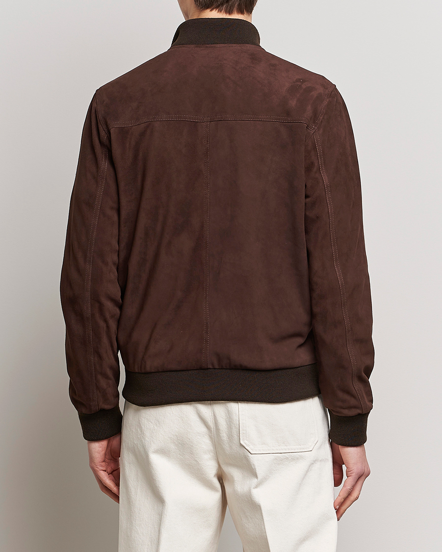 Hombres | Abrigos y chaquetas | Valstar | Valstarino Suede Jacket Dark Brown