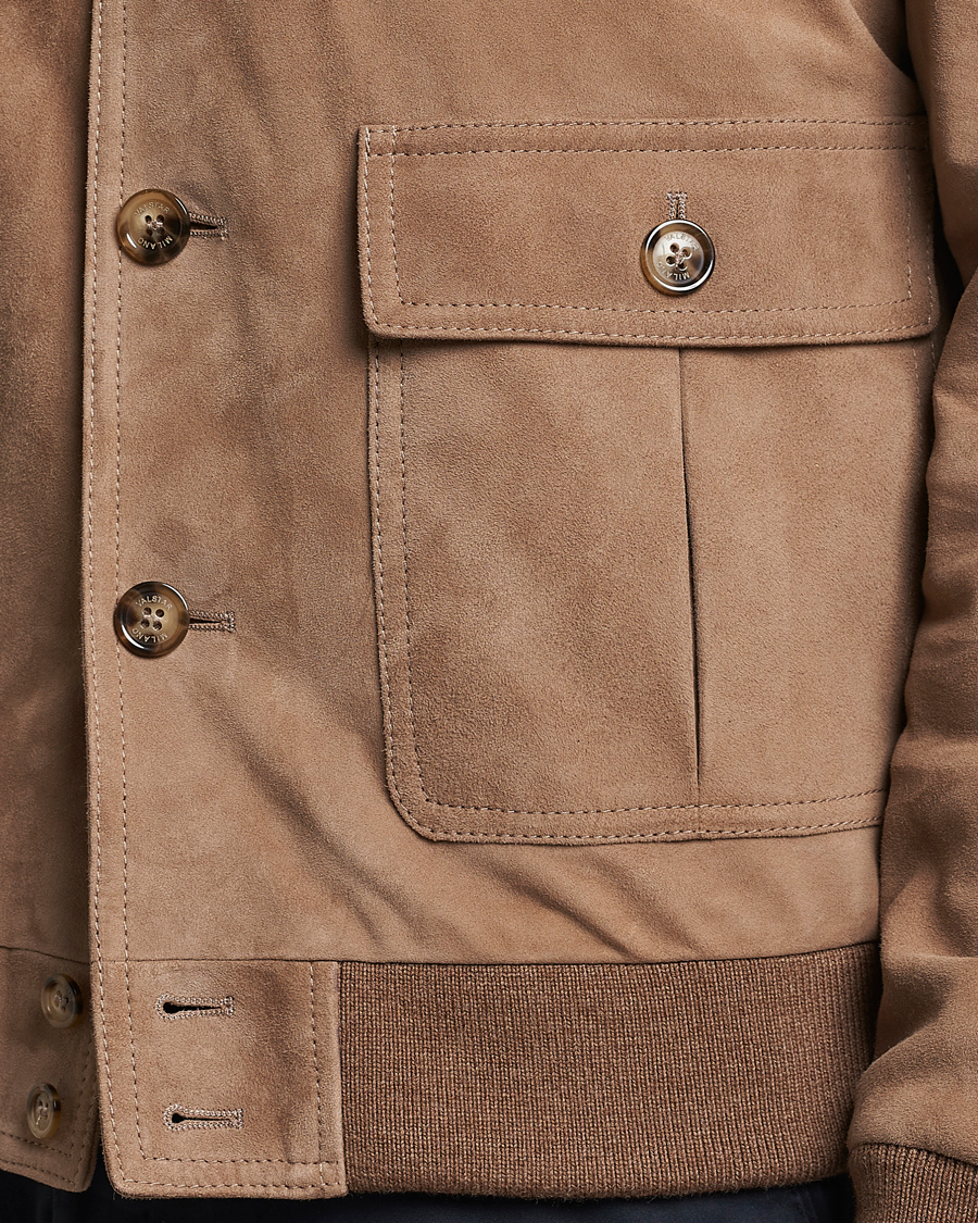 Hombres | Abrigos y chaquetas | Valstar | Valstarino Suede Jacket Light Beige