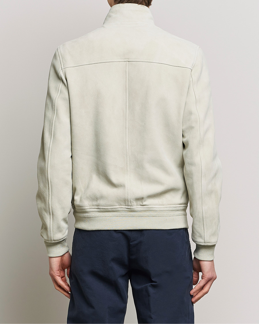 Hombres | Abrigos y chaquetas | Valstar | Suede Zip Blouson Silver Grey
