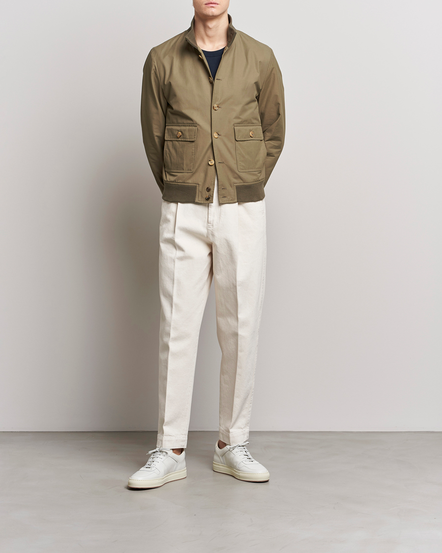 Hombres | Abrigos y chaquetas | Valstar | Valstarino Water Repellent Cotton Jacket Olive